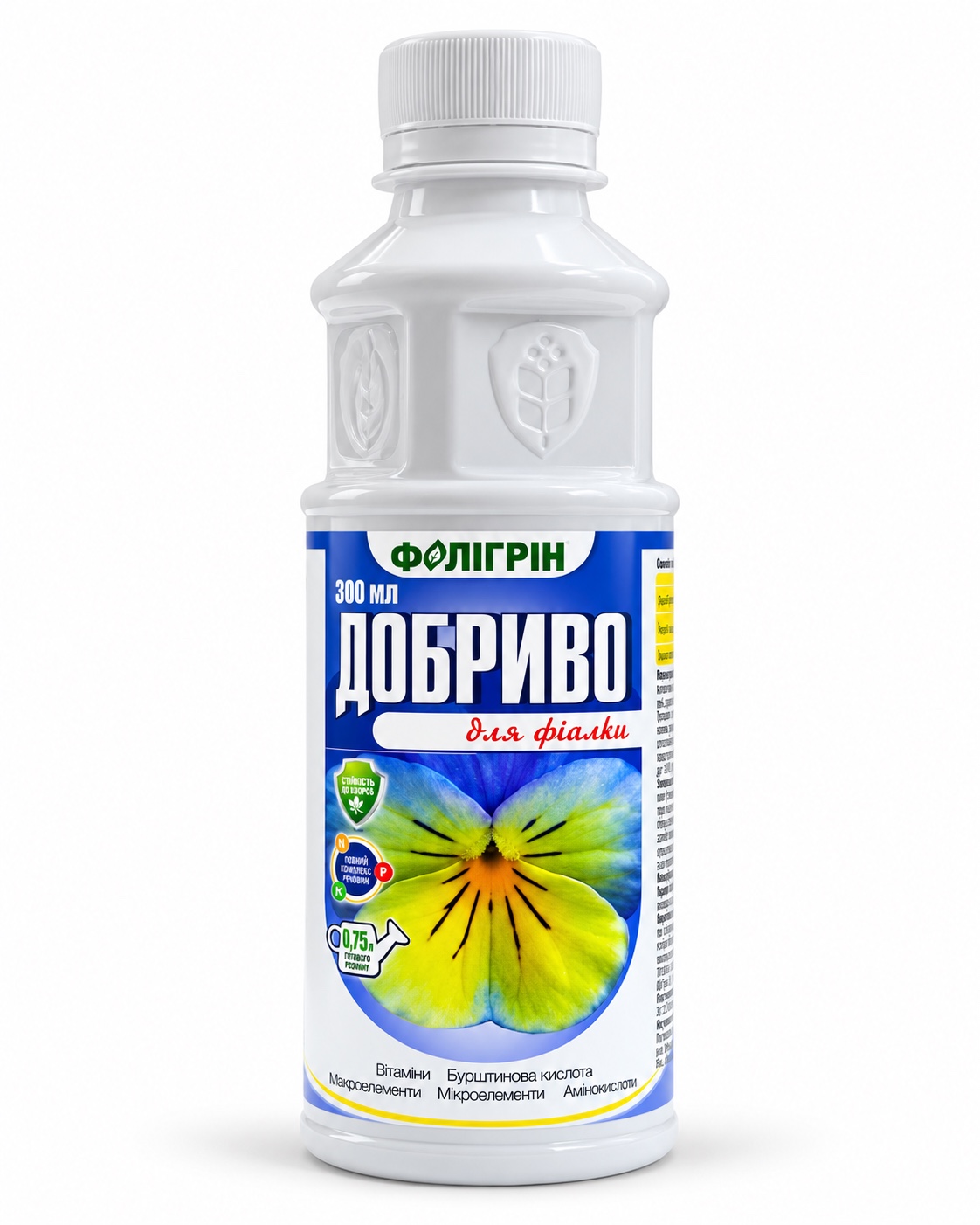 Добриво ФоліГрін для фіалки, 300 мл